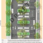 Reconfiguration of parking spaces in Larkin Lane. By making it 90 degrees it is supposed to add street trees without reducing the number of parking spaces.